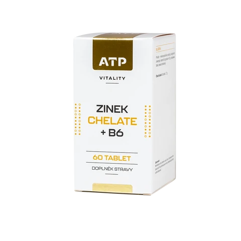 ATP Vitality Zinek Chelate + B6 60 tbl